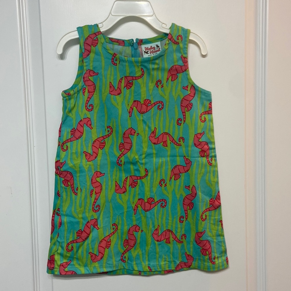 Haley and the Hound Dress Girls 4T Seahorse & Seaweed Never Worn SF/PF Home